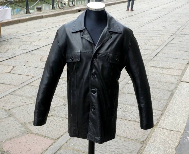 vintage leather jacket size XL 
