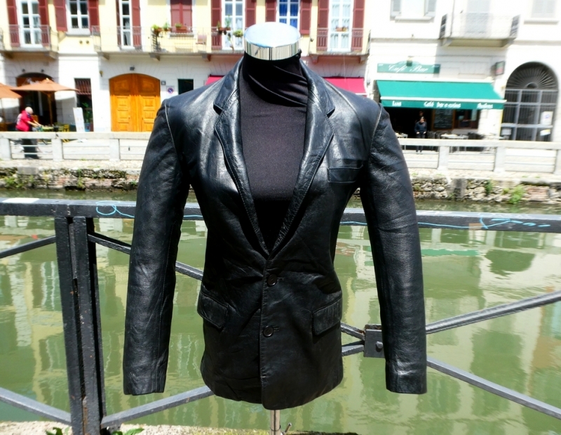 Blazer leather jacket size S for woman 