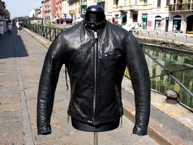 Biker schott leather jacket size 38 M