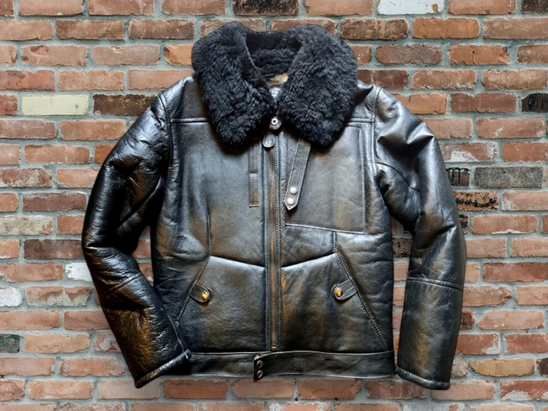 Giubbotto pelle montone shearling b3 Noble House 