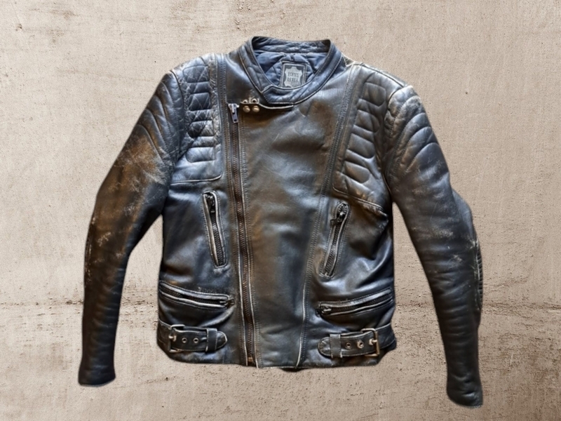 Giubbotto chiodo pelle biker caferacer tedesco 