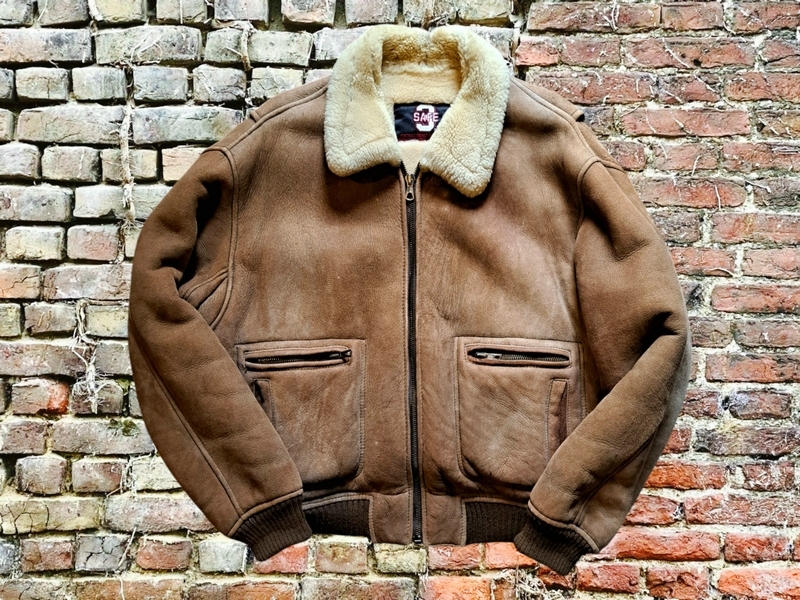 Giubbotto bomber pelle B3 montone shearling aviato