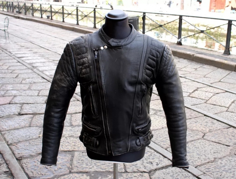 Giubbotto chiodo pelle biker caferacer tedesco 