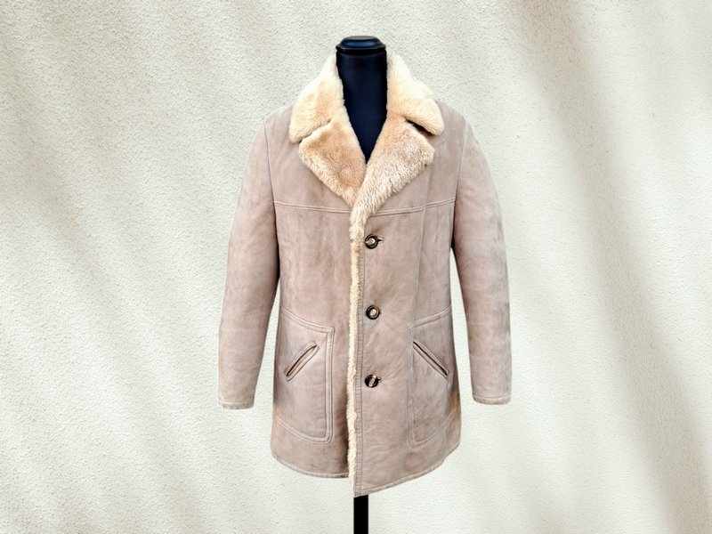 Cappotto montone shearling originale vintage tagli