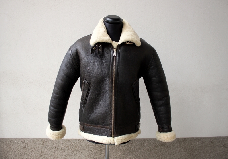 B3 raf slim shearling jacket size M