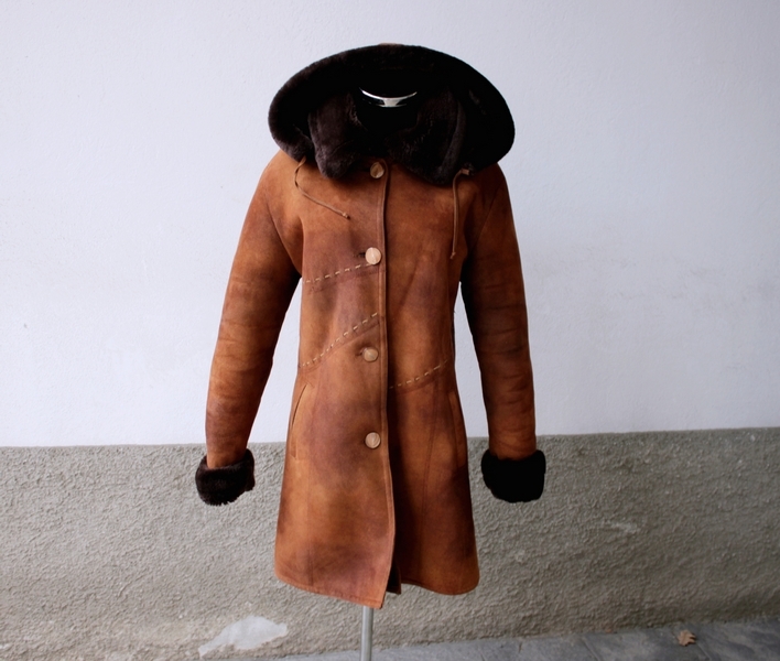 Cappotto donna montone shearling montgomery vintag