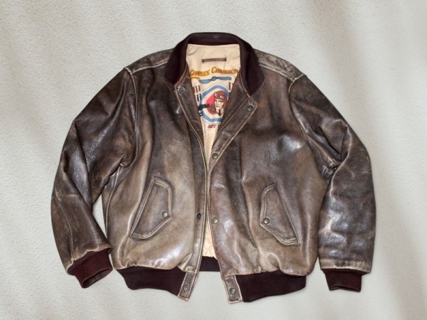 Chevignon vintage leather jacket size XLXXL