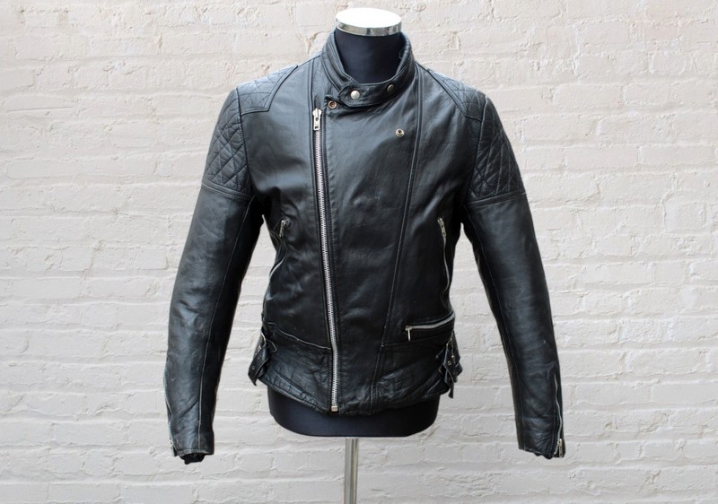 Giubbotto chiodo pelle inglese biker vintage origi