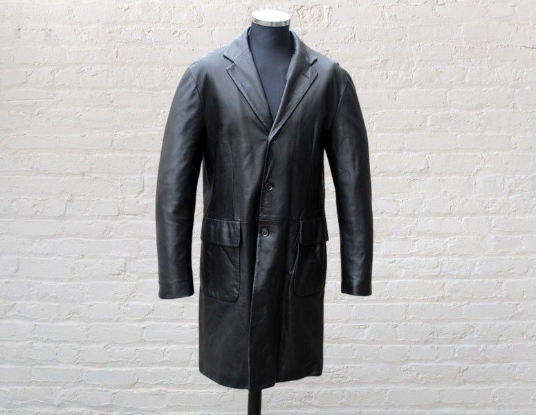 Trench pelle spolverino overcoat vintage Francesco